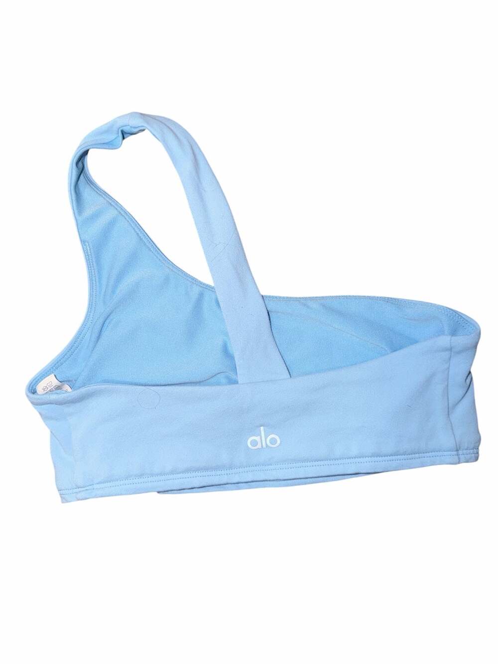 ALO Yoga airlift one shoulder sports bra in blue skies size XS - Picture 2 of 5